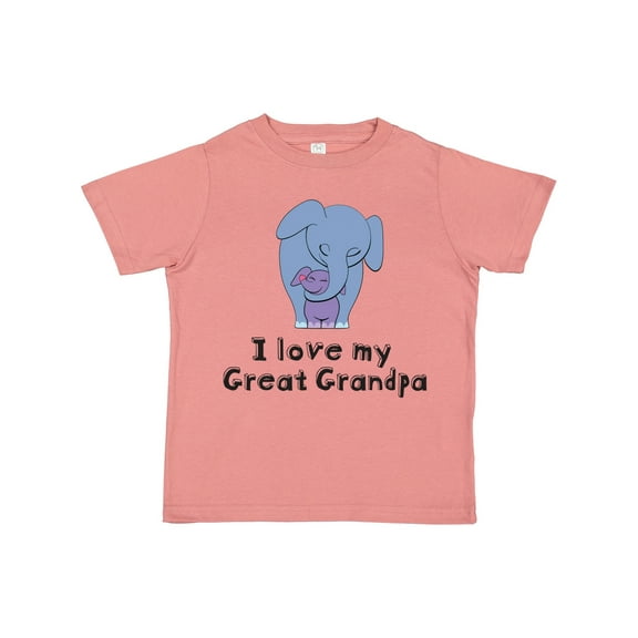Inktastic I Love My Great Grandpa Elephant Boys or Girls Toddler T-Shirt