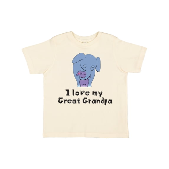 Inktastic I Love My Great Grandpa Elephant Boys or Girls Toddler T-Shirt