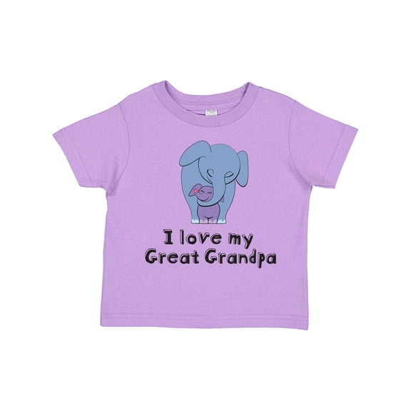 Inktastic I Love My Great Grandpa Elephant Boys or Girls Toddler T-Shirt