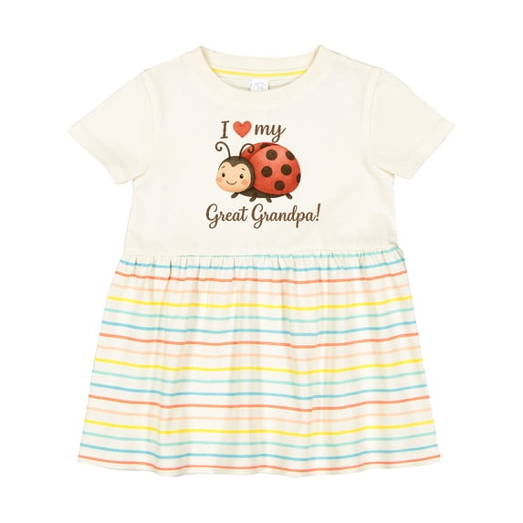 Inktastic I Love My Great Grandpa Girls Baby Dress