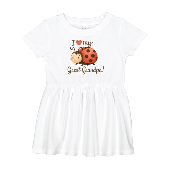Inktastic I Love My Great Grandpa Girls Baby Dress