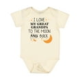 thumbnail image 1 of Inktastic I Love My Great Grandpa to the Moon and Back Boys or Girls Baby Bodysuit, 1 of 5