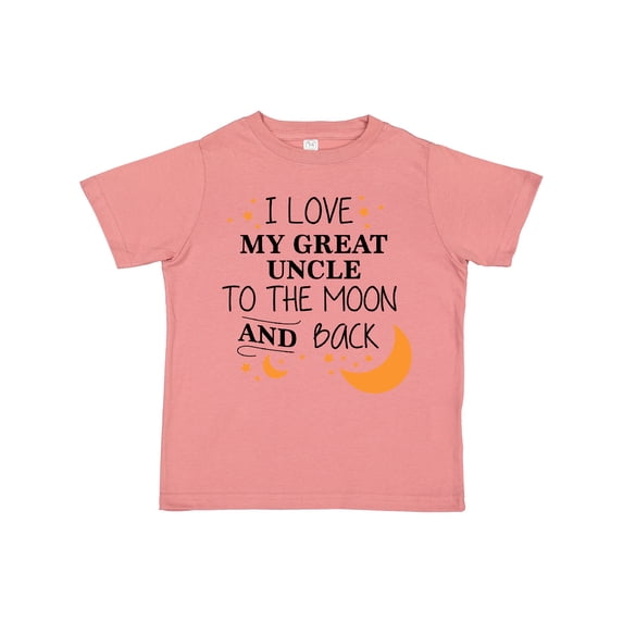Inktastic I Love My Great Uncle To The Moon and Back Boys or Girls Toddler T-Shirt