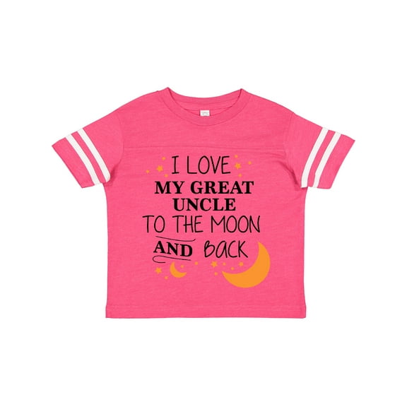 Inktastic I Love My Great Uncle To The Moon and Back Boys or Girls Toddler T-Shirt