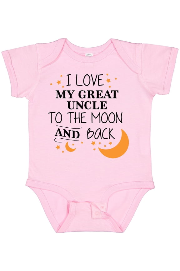 I Love My Great Uncle to the Moon and Back Boys or Girls Baby Bodysuit