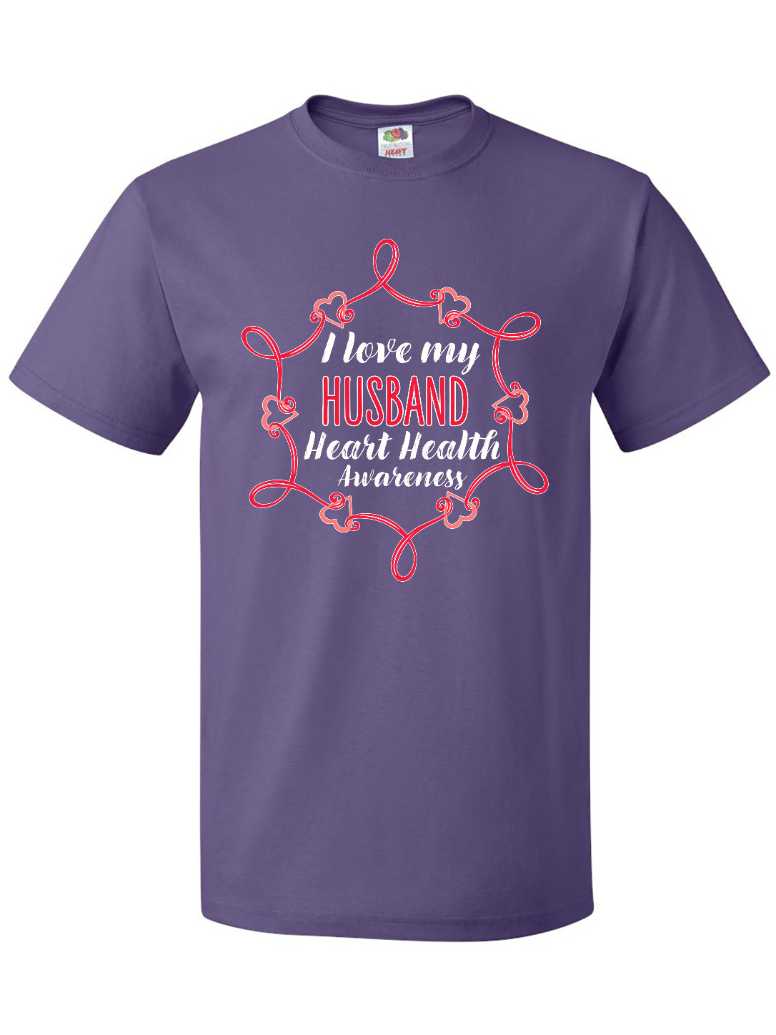 Inktastic I Love My Husband Heart Health Awareness T-Shirt - image 1 of 4
