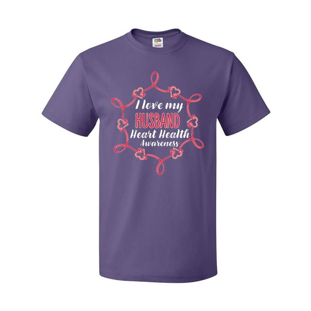 Inktastic I Love My Husband Heart Health Awareness T-Shirt