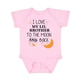 thumbnail image 1 of Inktastic I Love My Lil Brother To The Moon and Back Boys or Girls Baby Bodysuit, 1 of 5