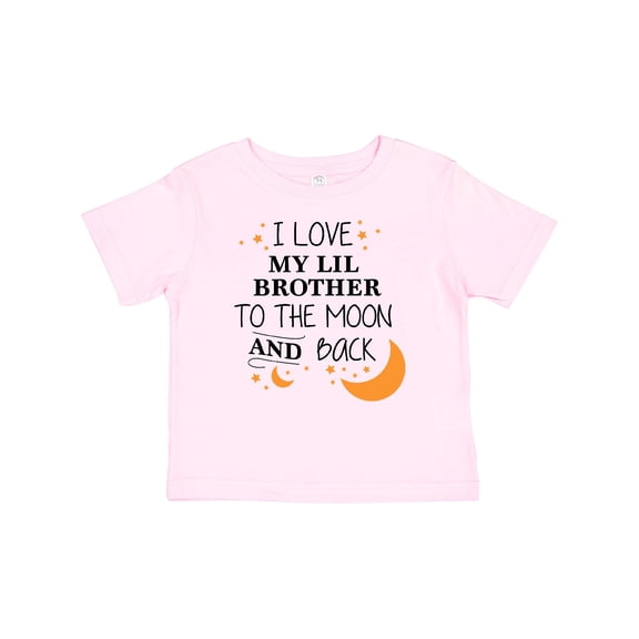 Inktastic I Love My Lil Brother to the Moon and Back Boys or Girls Baby T-Shirt