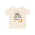 thumbnail image 1 of Inktastic I Love My Lil Brother to the Moon and Back Boys or Girls Baby T-Shirt, 1 of 5
