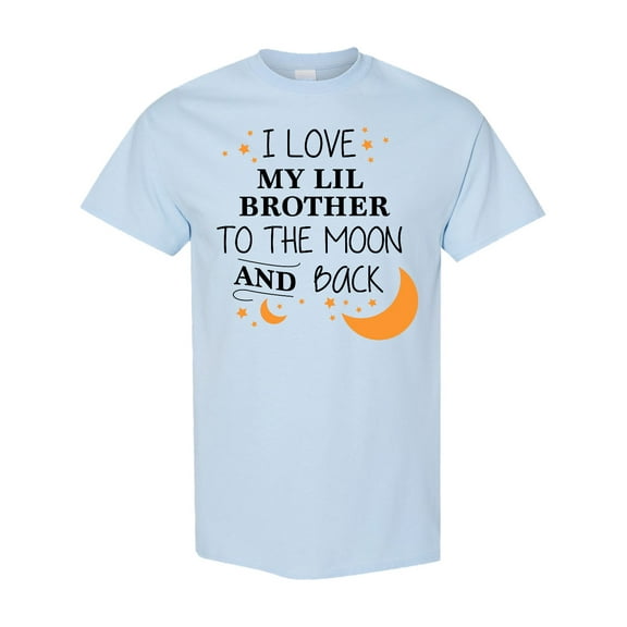 Inktastic I Love My Lil Brother to the Moon and Back T-Shirt