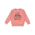 thumbnail image 1 of Inktastic I Love My Lil Brother to the Moon and Back Toddler Sweatshirt, 1 of 4