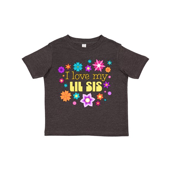 Inktastic I Love My Lil Sis Boys or Girls Toddler T-Shirt