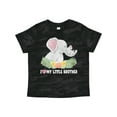 thumbnail image 1 of Inktastic I Love My Little Brother Elephant Family with Flowers Boys or Girls Toddler T-Shirt, 1 of 5