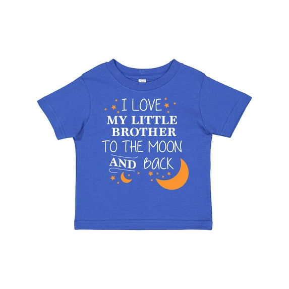 Inktastic I Love My Little Brother to the Moon and Back Boys or Girls Toddler T-Shirt