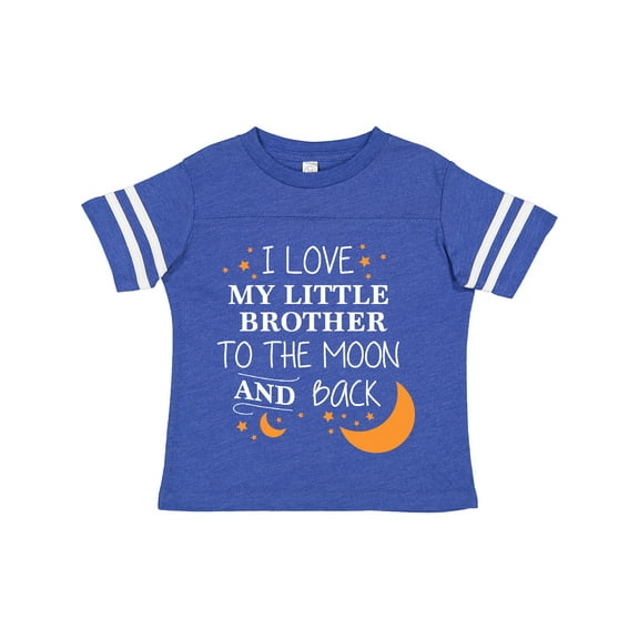 Inktastic I Love My Little Brother to the Moon and Back Boys or Girls Toddler T-Shirt