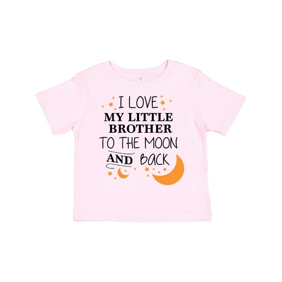 Inktastic I Love My Little Brother to the Moon and Back Boys or Girls Toddler T-Shirt