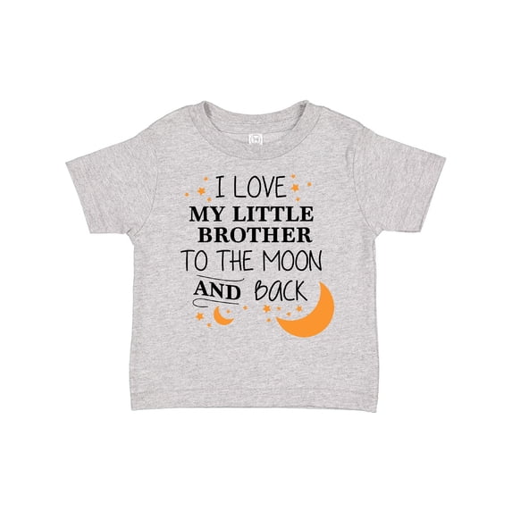 Inktastic I Love My Little Brother to the Moon and Back Boys or Girls Toddler T-Shirt