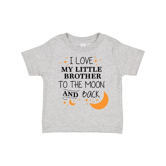 Inktastic I Love My Little Brother to the Moon and Back Boys or Girls Toddler T-Shirt