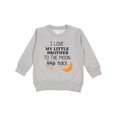 thumbnail image 1 of Inktastic I Love My Little Brother to the Moon and Back Toddler Sweatshirt, 1 of 4