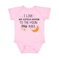 thumbnail image 1 of Inktastic I Love My Little Sister to the Moon and Back Boys or Girls Baby Bodysuit, 1 of 5