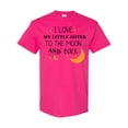 thumbnail image 1 of Inktastic I Love My Little Sister to the Moon and Back T-Shirt, 1 of 5