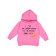thumbnail image 1 of Inktastic I Love My Little Sister to the Moon and Back Toddler Hoodie, 1 of 4