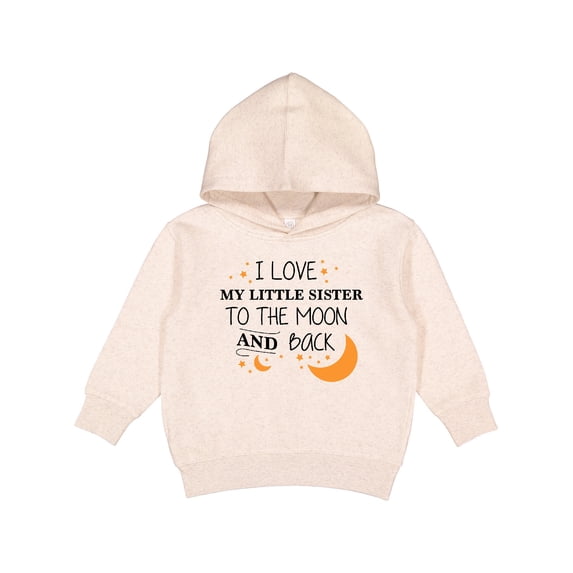 Inktastic I Love My Little Sister to the Moon and Back Toddler Hoodie