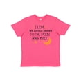 thumbnail image 1 of Inktastic I Love My Little Sister to the Moon and Back Youth T-Shirt, 1 of 5