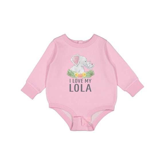 Inktastic I Love My Lola Baby Fleece Bodysuit