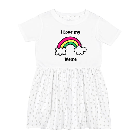 Inktastic I Love My Mama Girls Toddler Dress
