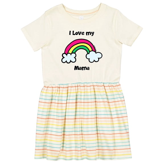 Inktastic I Love My Mama Girls Toddler Dress