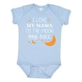 thumbnail image 1 of Inktastic I Love My Mama To The Moon and Back Boys or Girls Baby Bodysuit, 1 of 5