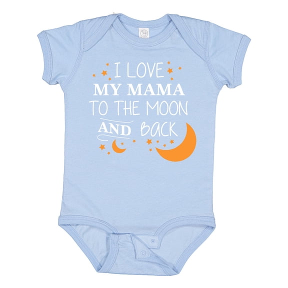 Inktastic I Love My Mama To The Moon and Back Boys or Girls Baby Bodysuit