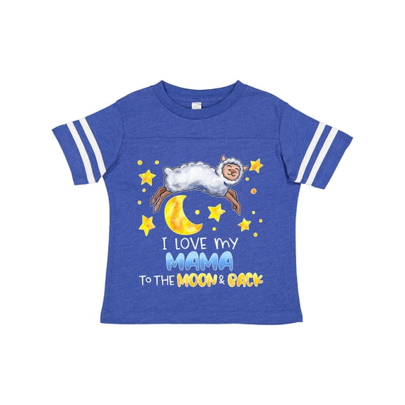 Inktastic I Love My Mama to the Moon and Back Cute Sheep Boys or Girls Toddler T-Shirt