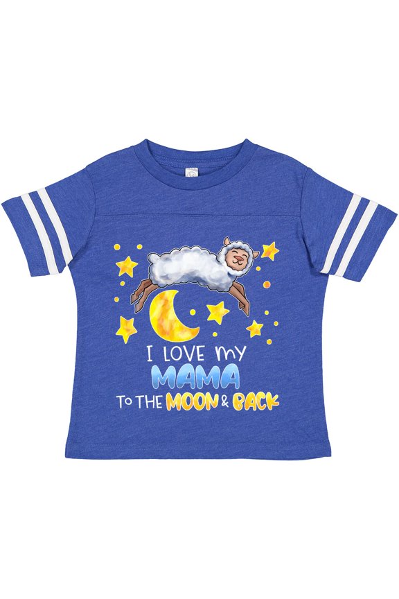 I Love My Mama to the Moon and Back Cute Sheep Boys or Girls Toddler T-Shirt