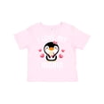 thumbnail image 1 of Inktastic I Love My Mama with Cute Penguin and Hearts Girls Toddler T-Shirt, 1 of 5