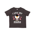 thumbnail image 1 of Inktastic I Love My Mama with Cute Penguin and Hearts Girls Toddler T-Shirt, 1 of 5