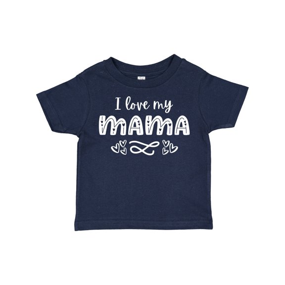 Inktastic I Love My Mama with Hearts Boys or Girls Toddler T-Shirt