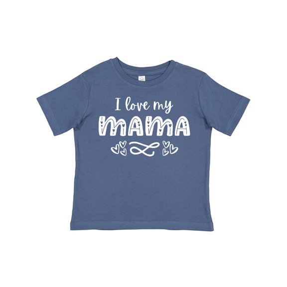 Inktastic I Love My Mama with Hearts Boys or Girls Toddler T-Shirt