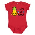 thumbnail image 1 of Inktastic I Love My Mama with Pineapple Boys Baby Bodysuit, 1 of 5