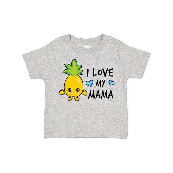 Inktastic I Love My Mama with Pineapple Boys Toddler T-Shirt