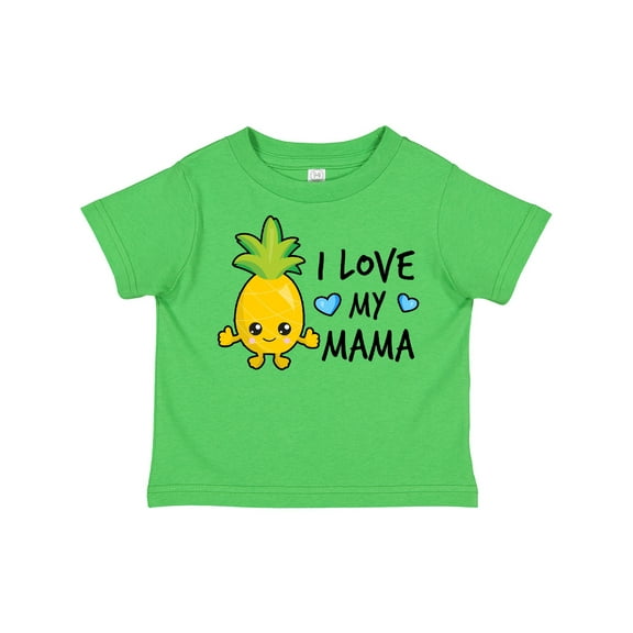 Inktastic I Love My Mama with Pineapple Boys Toddler T-Shirt