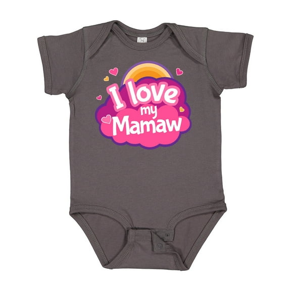 Inktastic I Love My Mamaw Grandchild Girls Baby Bodysuit