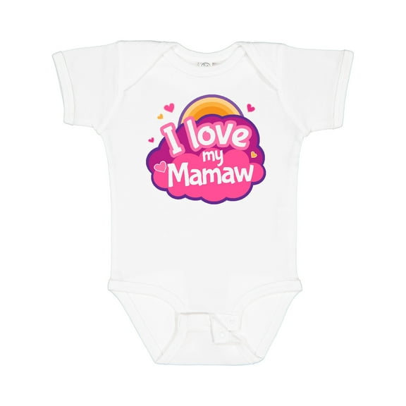 Inktastic I Love My Mamaw Grandchild Girls Baby Bodysuit