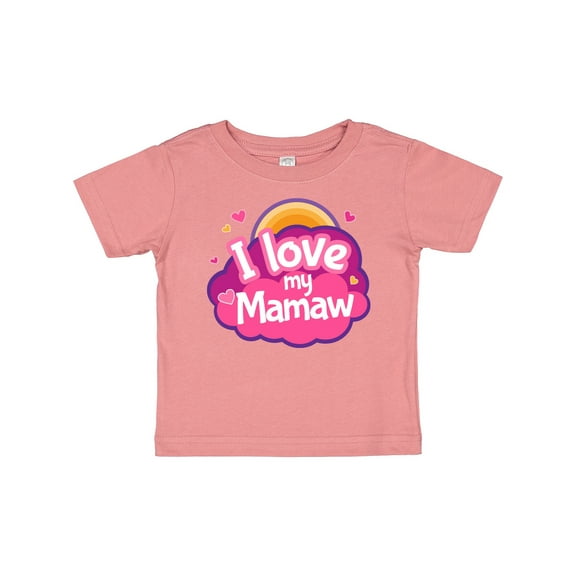 Inktastic I Love My Mamaw Grandchild Girls Baby T-Shirt