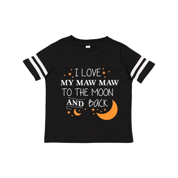 Inktastic I Love My Maw Maw To The Moon and Back Boys or Girls Toddler T-Shirt
