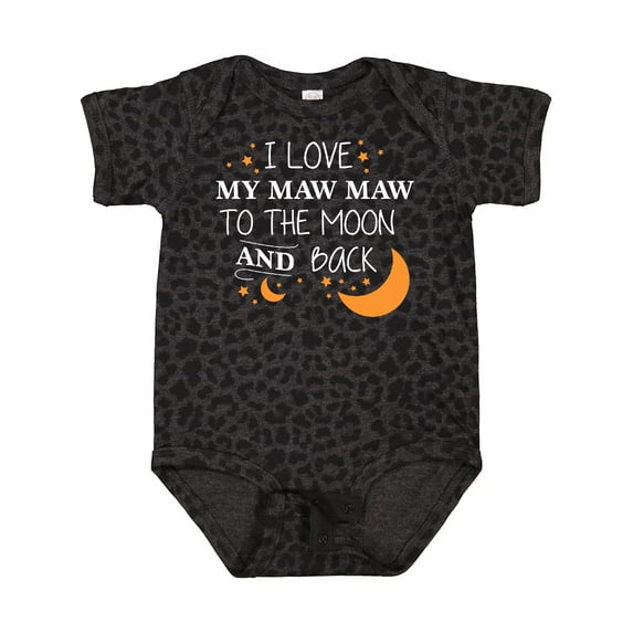 Inktastic I Love My Maw Maw to the Moon and Back Boys or Girls Baby Bodysuit