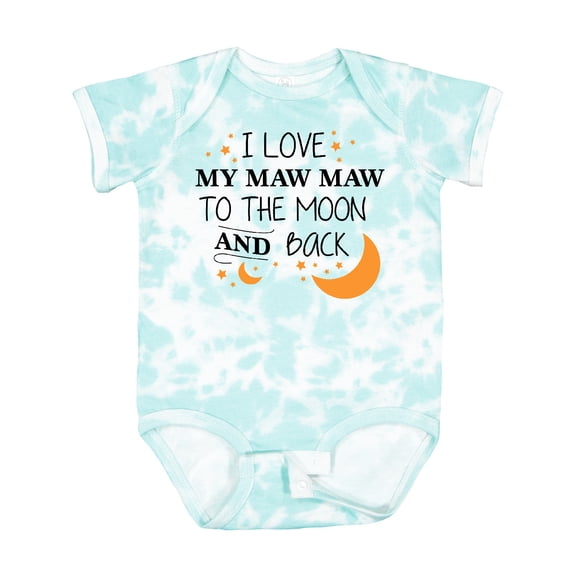 Inktastic I Love My Maw Maw to the Moon and Back Boys or Girls Baby Bodysuit
