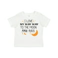 thumbnail image 1 of Inktastic I Love My Maw Maw to the Moon and Back Boys or Girls Toddler T-Shirt, 1 of 5